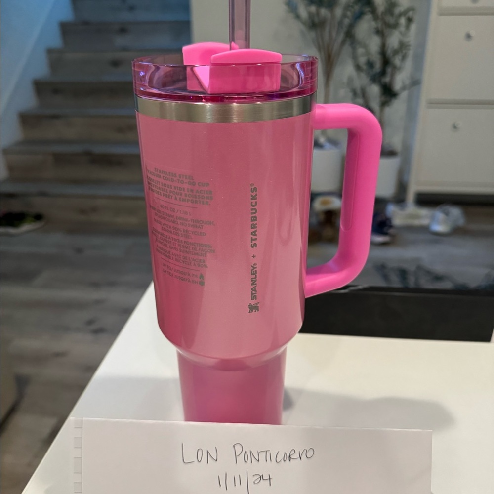 NIB Winter Pink Starbucks Stanley cup target exclusive.